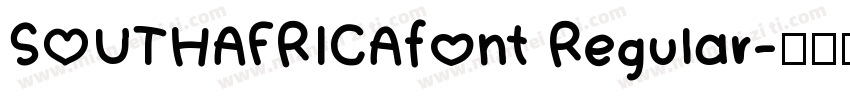 SOUTHAFRICAfont Regular字体转换